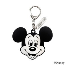 画像1: MICKEY MOUSE / FACE RUBBER KEY HOLDER (1)