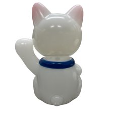 画像2: BOBBLING HEAD LUCKY CAT FULL COLOR MILKY WHITE Ver.[名入れサービス] (2)