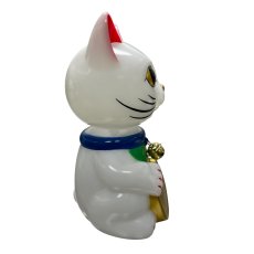 画像3: BOBBLING HEAD LUCKY CAT FULL COLOR MILKY WHITE Ver.[名入れサービス] (3)