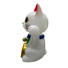 画像4: BOBBLING HEAD LUCKY CAT FULL COLOR MILKY WHITE Ver.[名入れサービス] (4)